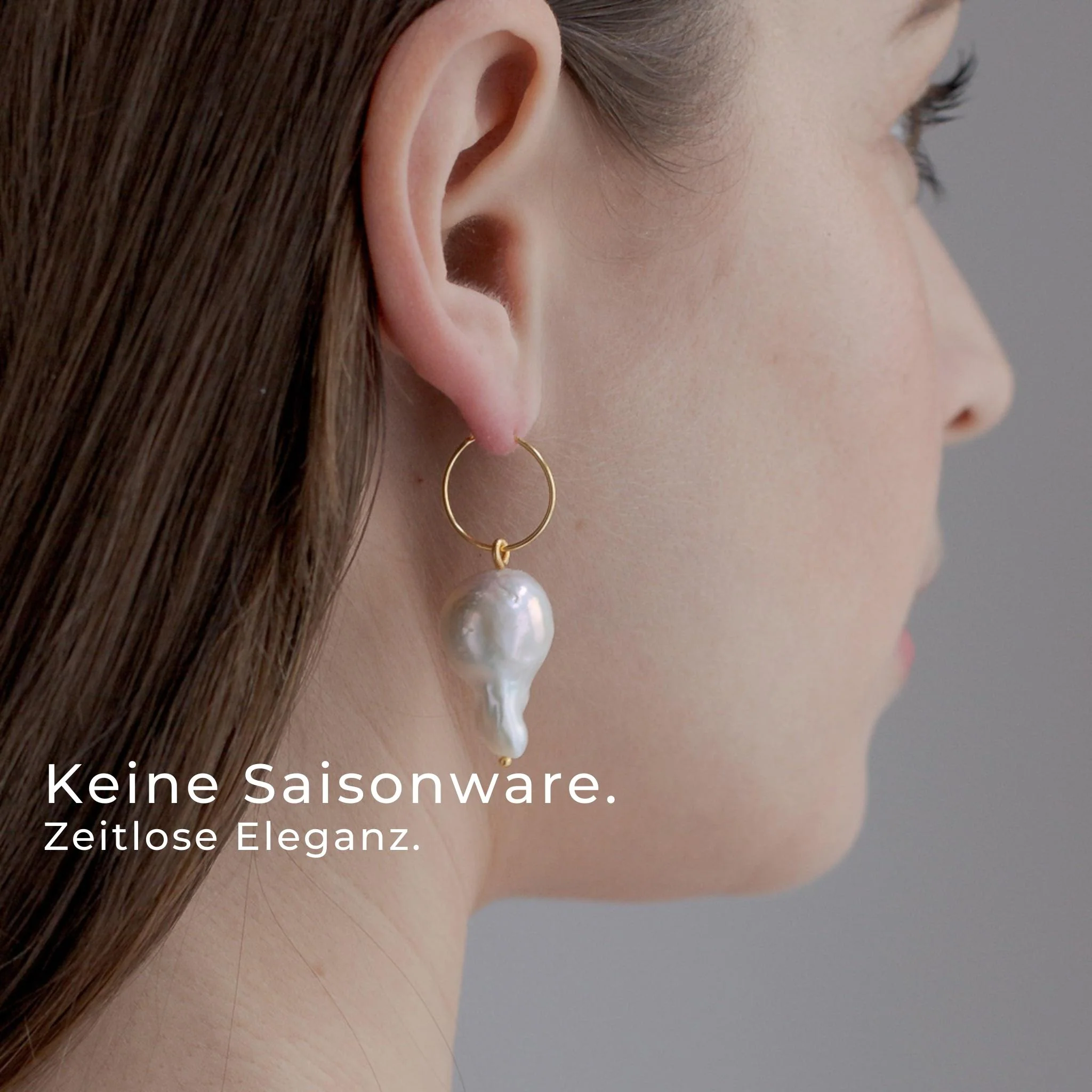 CAPRAIA // Creolen mit großen Barockperlen - Image 3