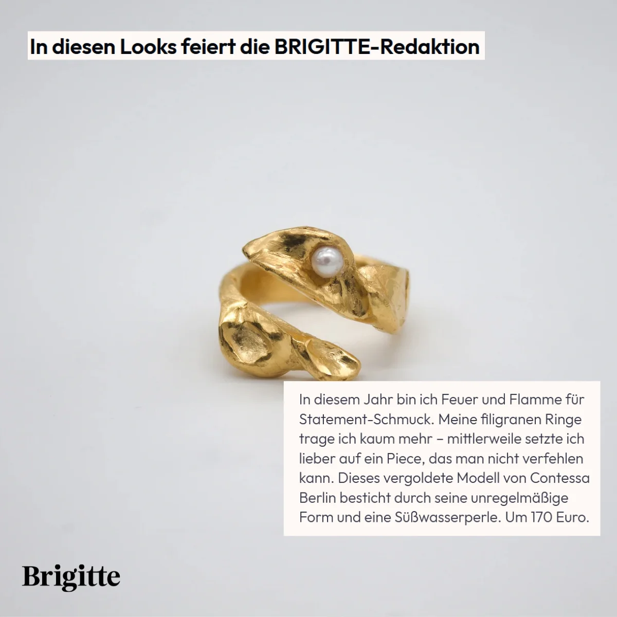 ELVDAL // Ring mit kleiner Süßwasserperle - Image 3