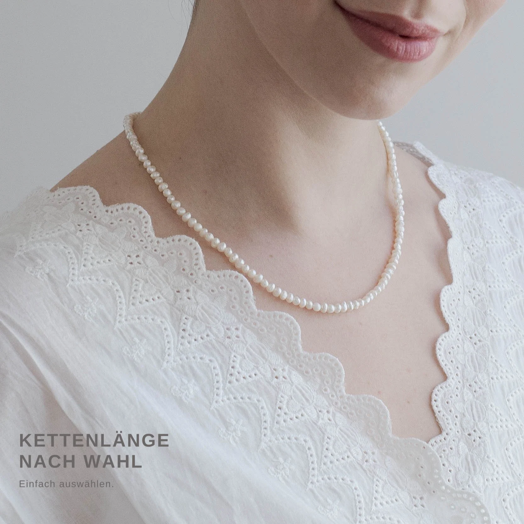 HELGJA // Zarte Perlenhalskette - Image 5