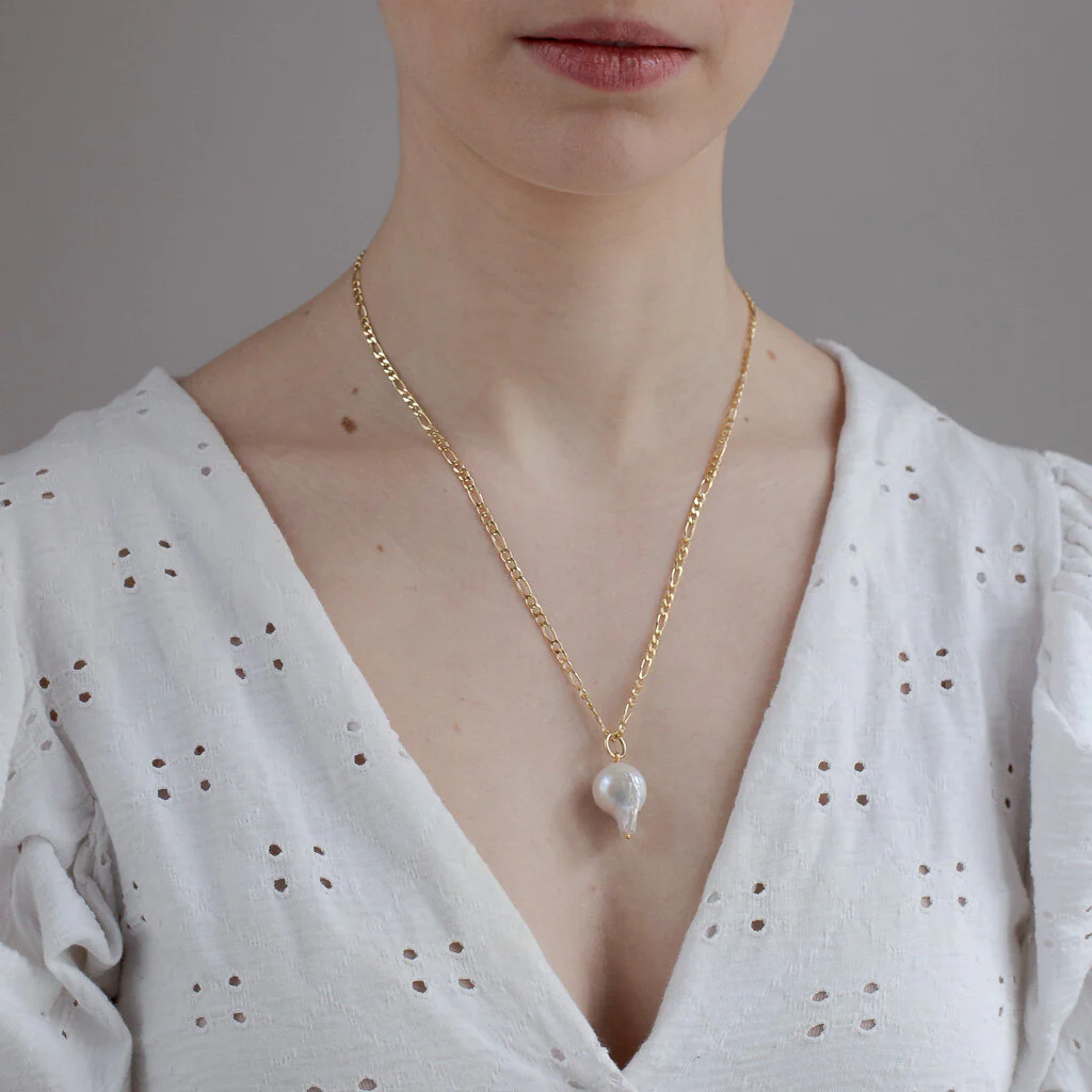 SALINA // Halskette mit großer Barockperle - Image 3