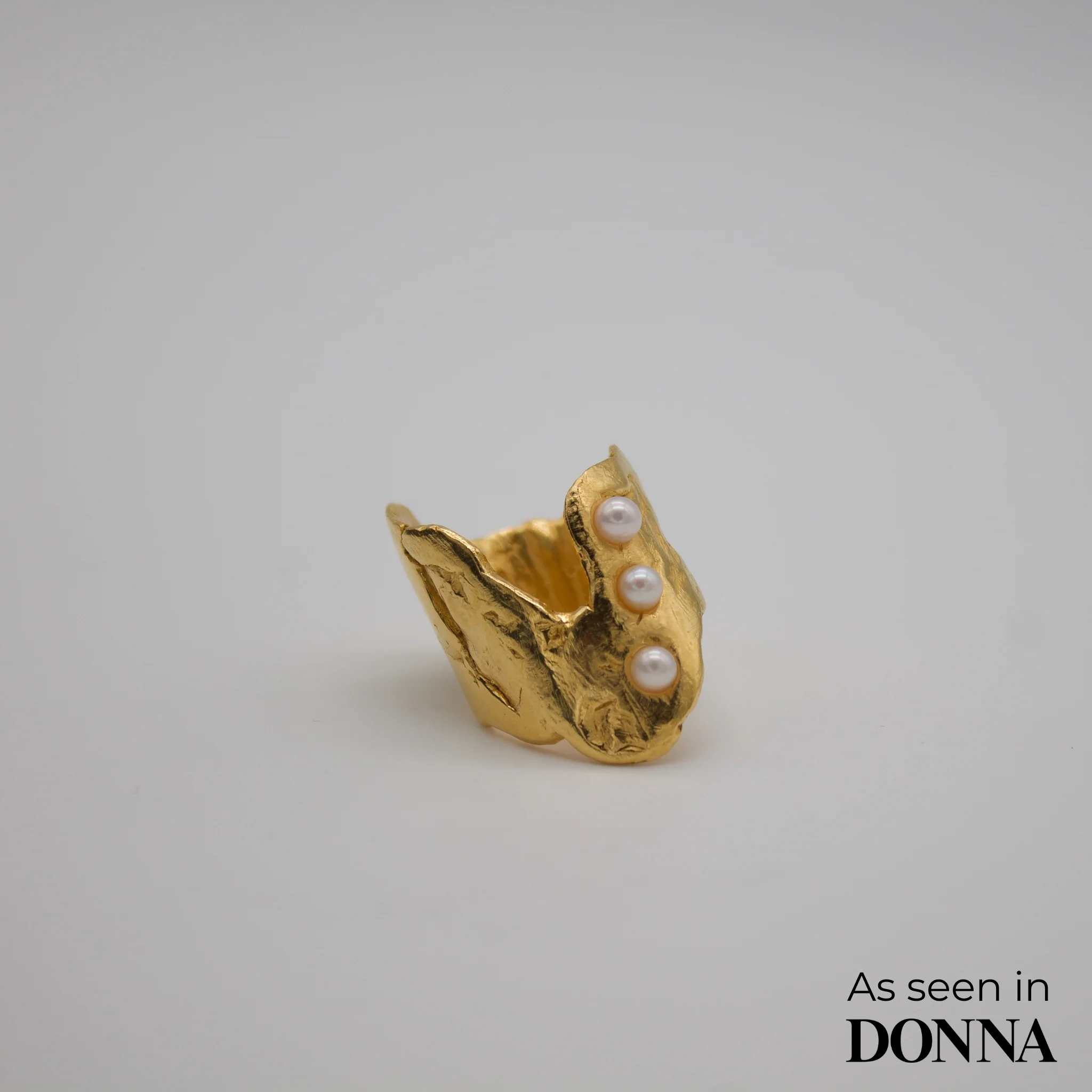 SANDVIKA // Ring mit 3 kleinen Süßwasserperlen - Image 7