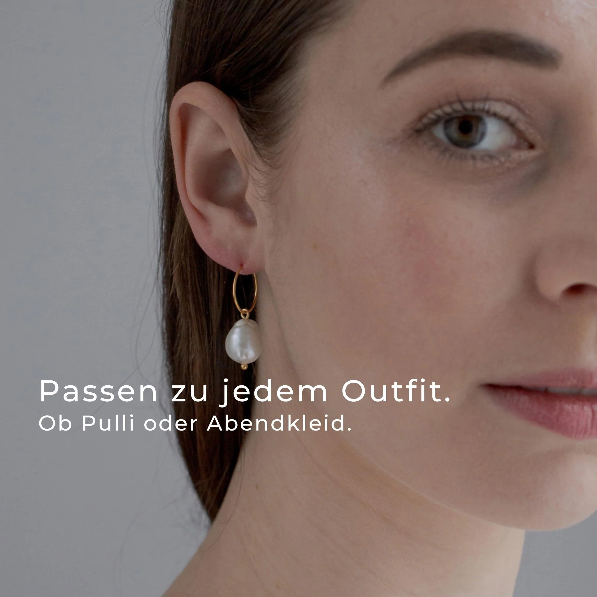 VIGNOLE // Creolen mit kleinen Barockperlen - Image 3