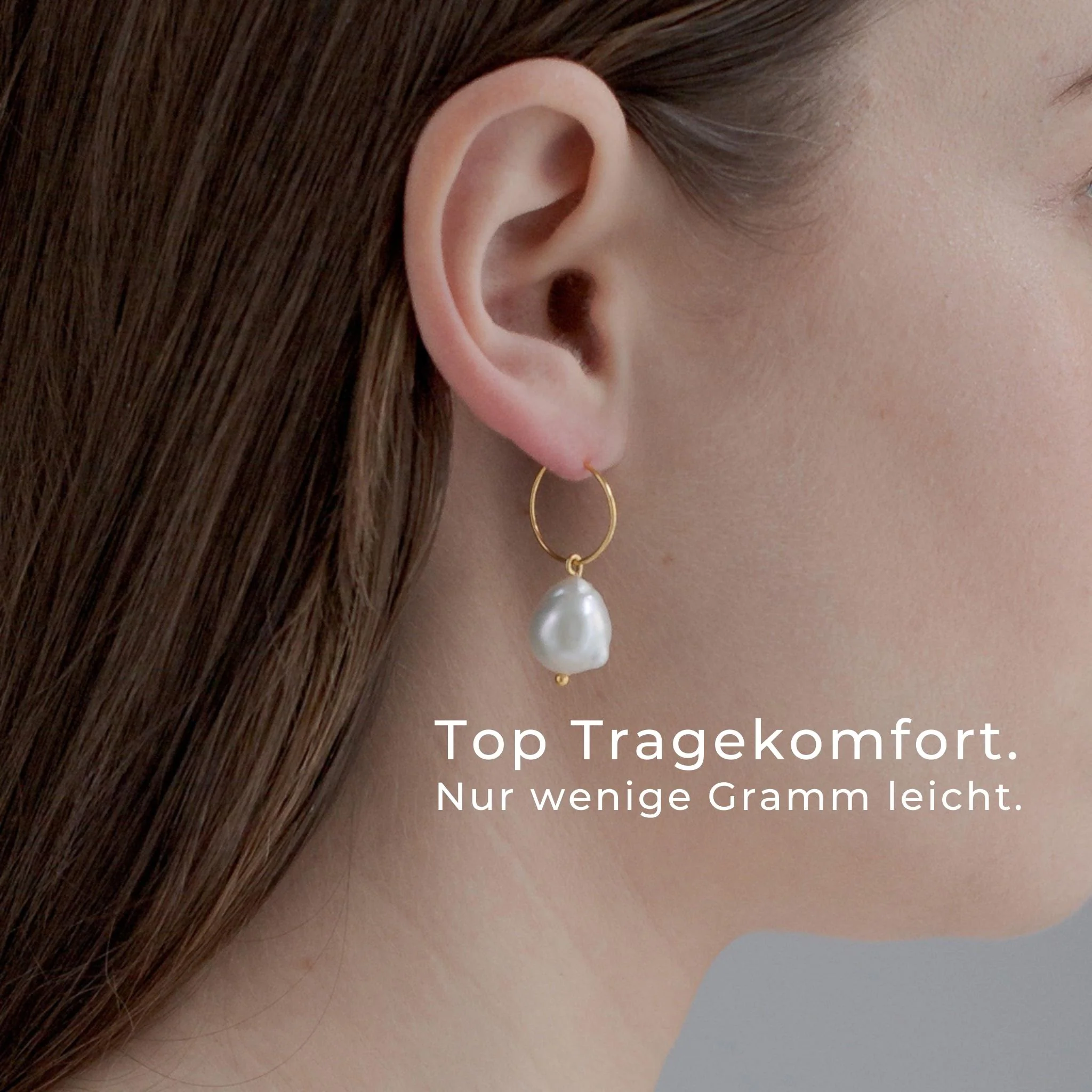 VIGNOLE // Creolen mit kleinen Barockperlen - Image 6