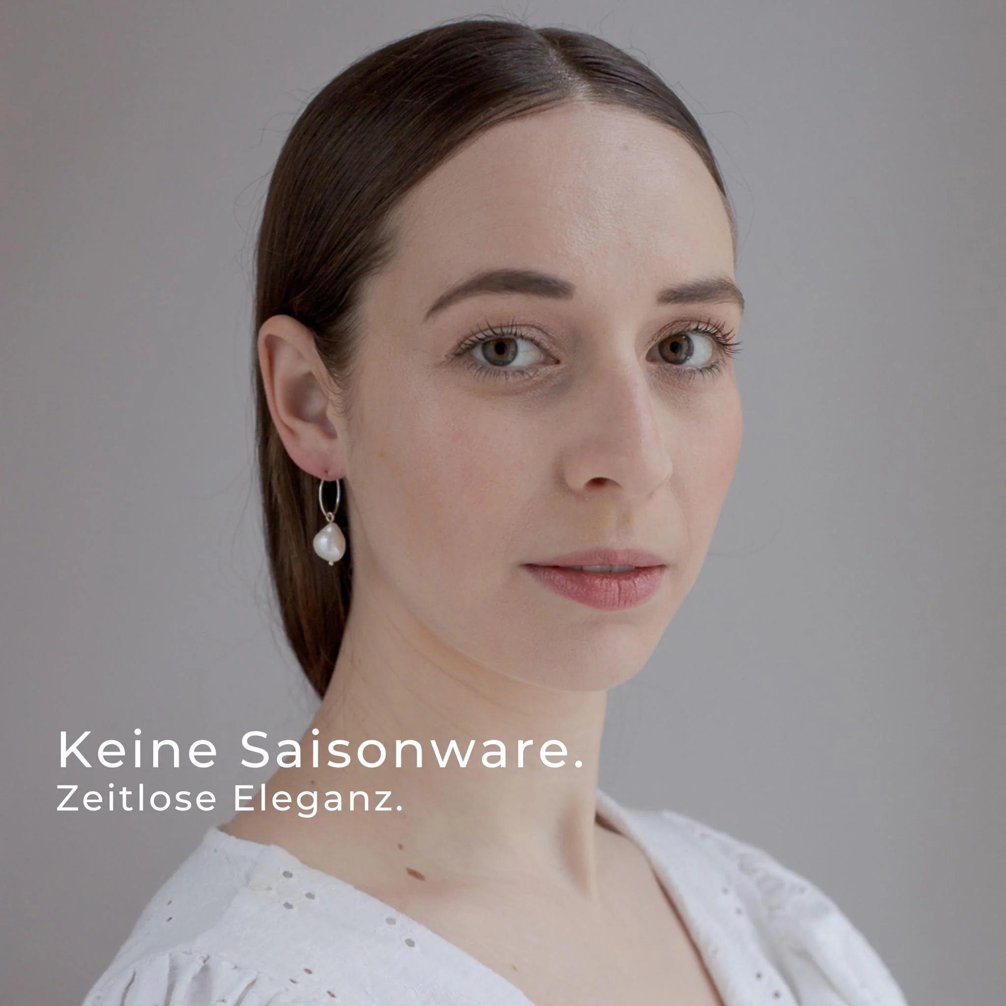 VIGNOLE // Creolen mit kleinen Barockperlen - Image 3